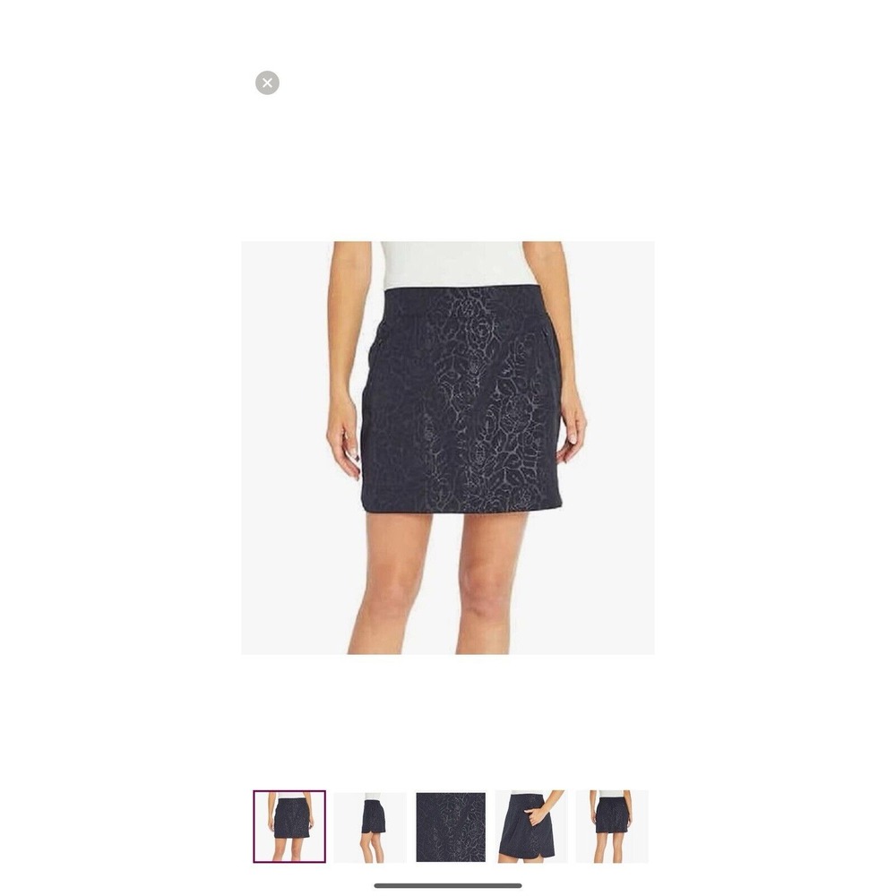 Orvis Activewear‎ Skort Women's Black Floral Pull On Stretch Size XXL